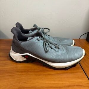 Salomon Mens Alphacross 3‎ Trail Running Shoes Grey Outdoor Hiking M10